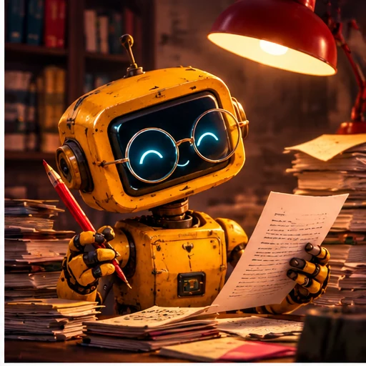 Illustrated AI avatar for the News Editor